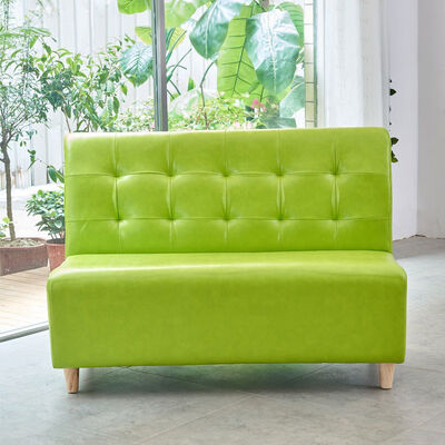 Restaurant Leather Booth Seating Kitchen Dining Bench Comfortable Green
