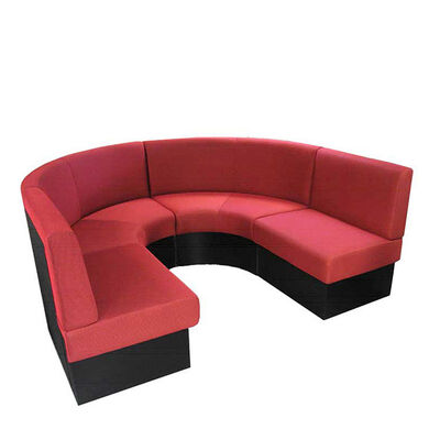 9 Seat U Shaped Sectional Sofa With Recliners High Back Nightclub Booth Seating