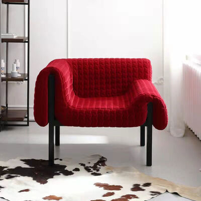 Accent Single Seater Armchair Cuddle One Seater Couch Leather Red Pink Blue