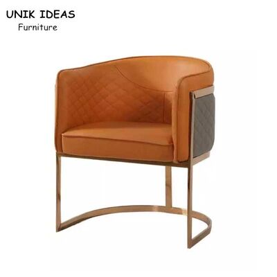 Guter Preis Italienisches Postmodern Luxusaufenthaltsraum-Lehnsessel-Edelstahl-Bein Online