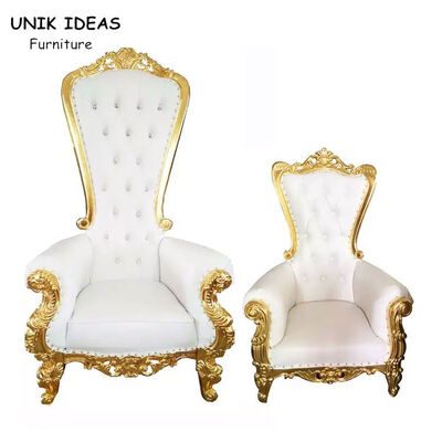 Guter Preis Königliche hohe hintere Mietbraut und Bräutigam Sofa Chair König-Throne Chairs Wedding Online