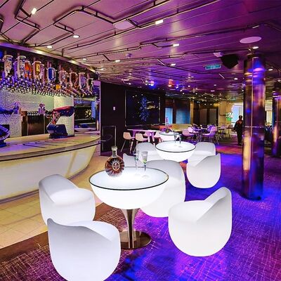 Guter Preis Moderne Billigpreis Outdoor Coffee Shop Fernbedienung LED PE Tisch und Sofa Set für Cocktailbar Online