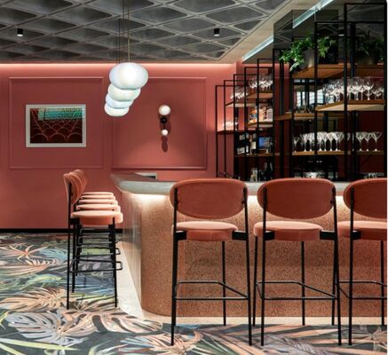 Guter Preis New Arrival Wholesale Cheap Modern Design Velvet Fabric Dining Chairs Tall Bar Chair Online