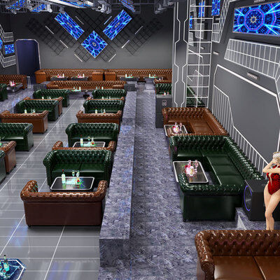 Guter Preis Luxury Bar Sofa Set Club Furniture Booth Sofa KTV Lobby Sofa Furniture Wholesale Online