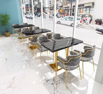 Guter Preis Velvet Design Commercial Pub Hookah Lounge Restaurant Booth Sofa und Restaurant Tischstühle zum Verkauf Online