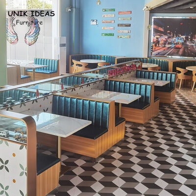Guter Preis Möbelstücke Sofa Booth Sitzgelegenheiten Cafe Fast Food Design und Tisch Großhandel Restaurant Set Online