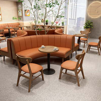 Guter Preis Foshan Factory Restaurant Tisch und Stühle Kaffeetisch mit Stuhl Sofa aus Massivholz Online
