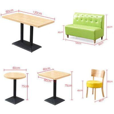 Guter Preis Popular Design Milk Tea Shop Booth Sofa Seating Customized Dining Table and Chairs for Restaurant Commercial Furniture for Cafe Online