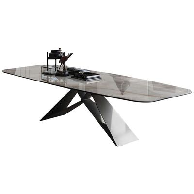 Guter Preis 150cm Luxusspeisetisch und Stühle Gray Marble Dining Table Set für 2 4 5 6 Online