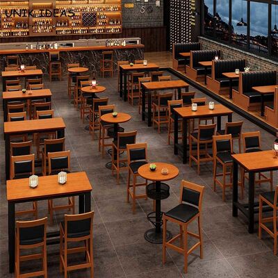 Guter Preis Plattform-Bistro-Bartische stellten im Freien Kommunen-industrielles Art-Holz ein Online