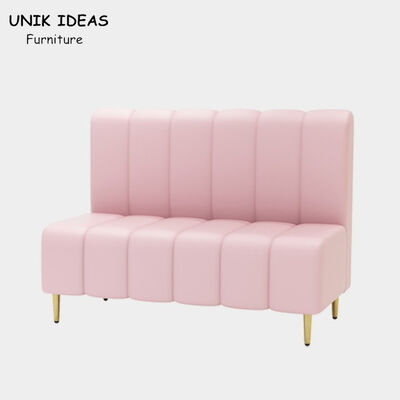 Guter Preis Café Banquette-Handelsstand-Sitzplätze für Hauptstangen-Rosa ledernes 120x65x85cm Online
