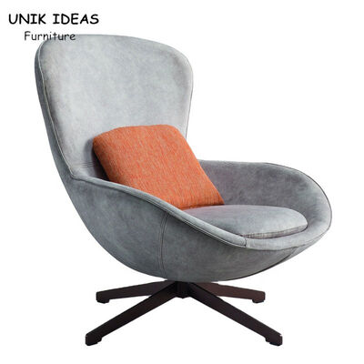 Guter Preis Der Aufenthaltsraum Gray Swivel Egg Chair Indoor der Kinder mit Kissen-Freizeit 90cm Online