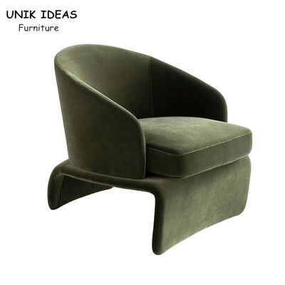 Guter Preis Sofa Single Seater Armchair Velvet-Grün-Aufenthaltsraum-italienischer Entwurf 75x82x69cm Online