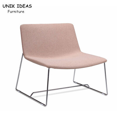 Guter Preis Modernes bequemes Einsitzer-Sofa Without Arms Armless Pink-Akzent-Hotel Online