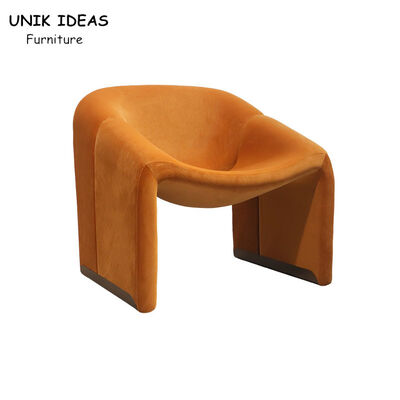 Guter Preis Büro-Einsitzer-Sofa Brown Luxury Velvet Armchair-Hotel-Lobby 76x67x70CM Online