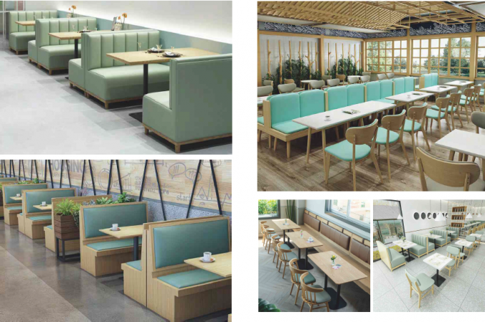 Moderne Restaurant-Großhandelsmöbel Sofa Booth Seating Foshans